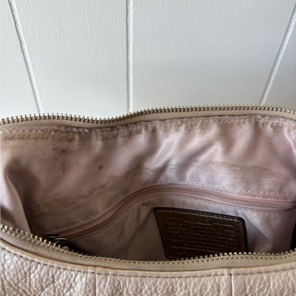 Coach Kristin Champagne Leather Hobo Shoulder Bag - Picture 13 of 16